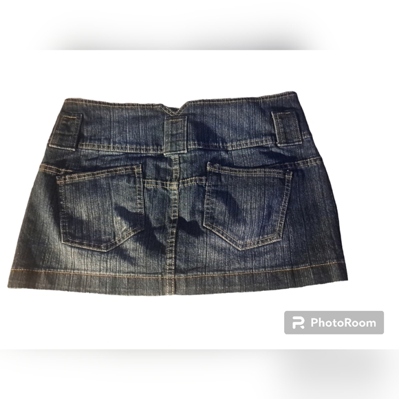 Sz 9 Seductions Jean Micro Mini skirt - Picture 2 of 4